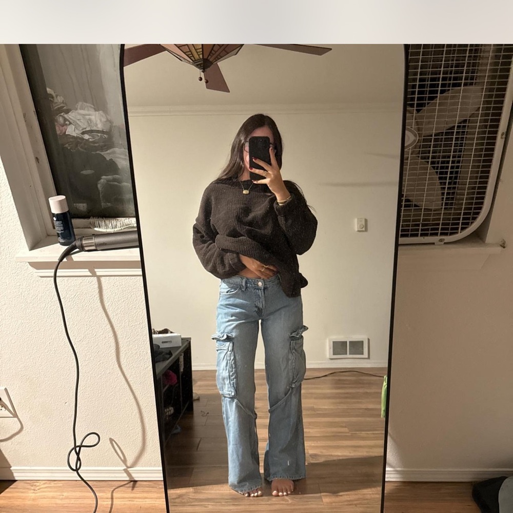 Zara cargo jeans size 6 lightly used